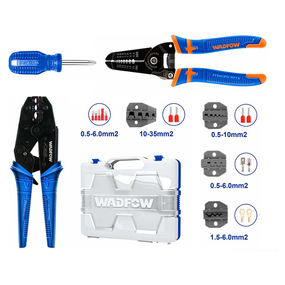 Wadfow WHS1B07 Crimping Pliers Set | Wadfow by KHM Megatools Corp. Wadfow WHS1B07 Crimping Pliers Set | Wadfow by KHM Megatools Corp.